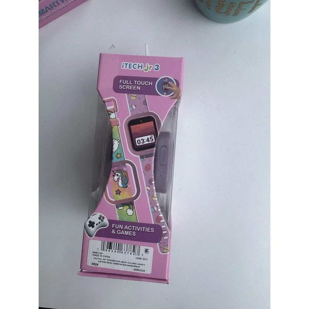iTech Jr 3 Kids Smartwatch Touch Screen 25+ Games Pink New
